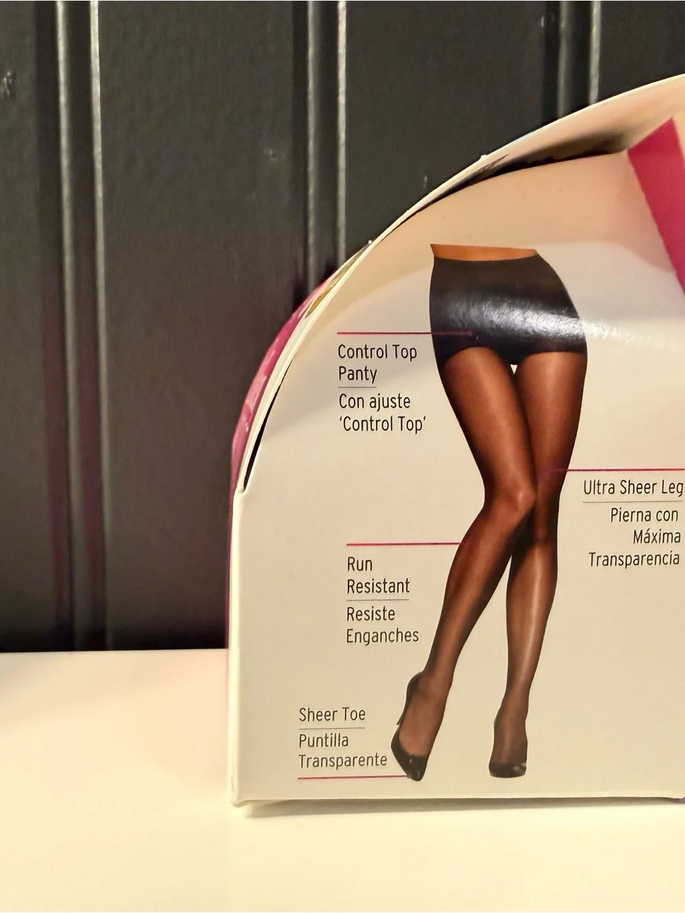 L'eggs Silken Mist Ultra Sheer Control Top Pantyhose - Black Mist and no nonsens